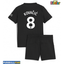 Manchester City Mateo Kovacic #8 Auswärts Trikotsatz Kinder 2025-26 Kurzarm (+ Kurze Hosen)